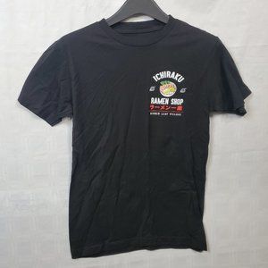 Naruto Shippuden Ichiraku Ramen Shop Size S Hidden Leaf Village Black Crew Neck